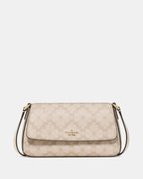 KateSpade Sutton Spade Flower Mini Crossbody Bag Dark Beige Moon Dust