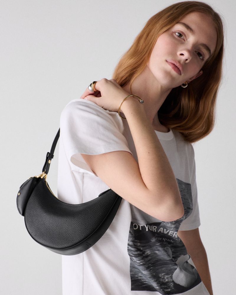 KateSpade Duo Mini Shoulder Bag Black Gold