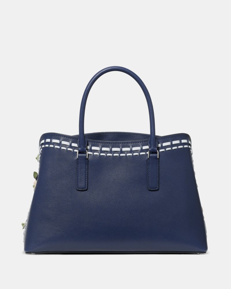 KateSpade Thompson Street Floral Satchel Bag Parisian Navy