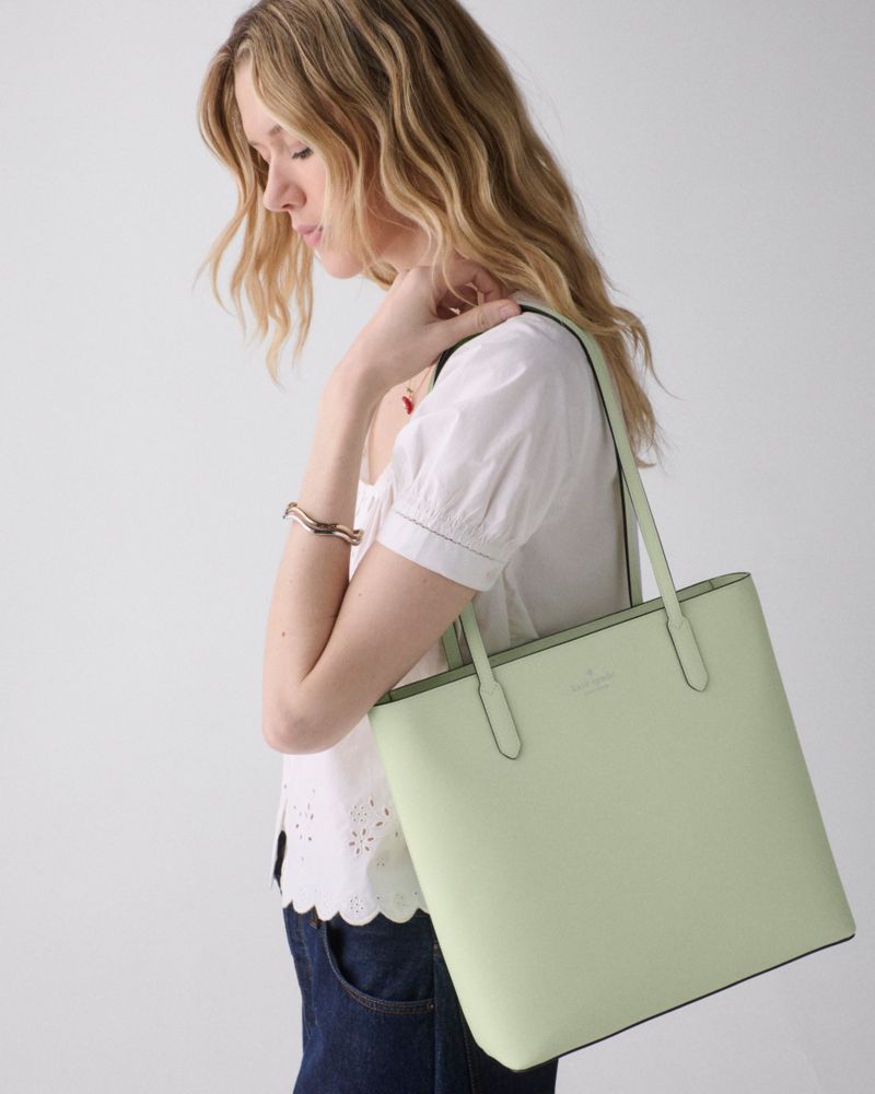 KateSpade Jana Tote Bag Lime Frosting