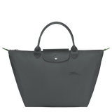 Longchamp Le Pliage Green M Handbag Graphite