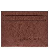 Longchamp Le Foulonné Card holder Coffee