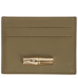 Longchamp Le Roseau Card holder Olive
