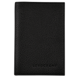 Longchamp Le Foulonné Passport cover Black