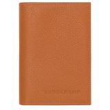 Longchamp Le Foulonné Passport cover Amber
