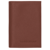 Longchamp Le Foulonné Passport cover Coffee