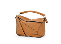 Loewe Mini Puzzle Bag In Soft Grained Calfskin Light Caramel