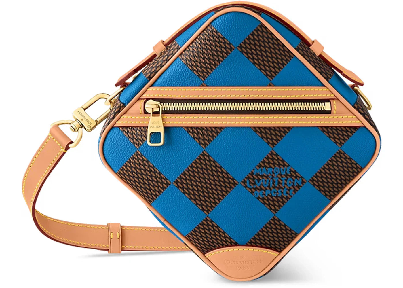 Louis Vuitton Chess Messenger Bag Damier Pop Blue