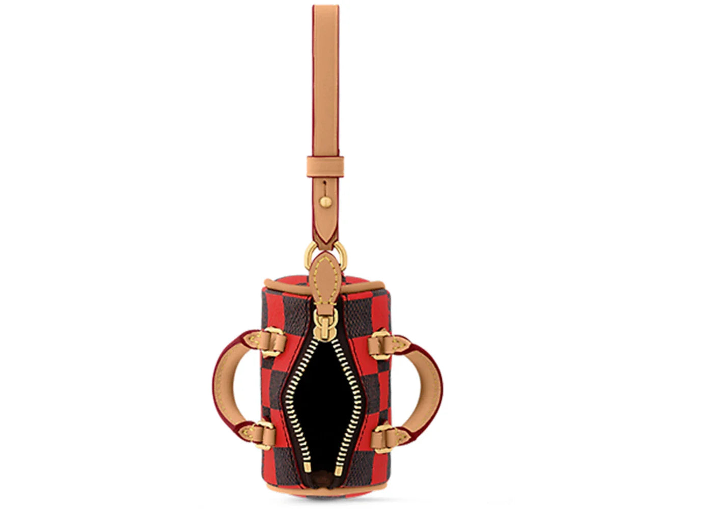 Louis Vuitton Damier Pop Mini Speedy Bag Charm Red