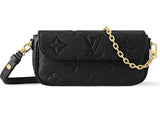 Louis Vuitton Wallet On Chain Ivy Black