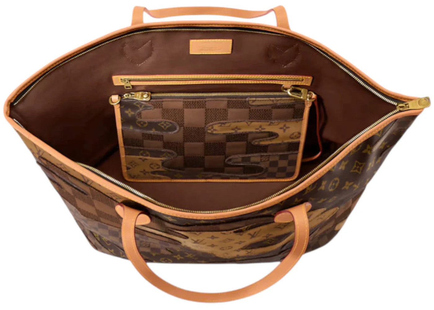 Louis Vuitton X Nigo Nevereverfull Tote Brown