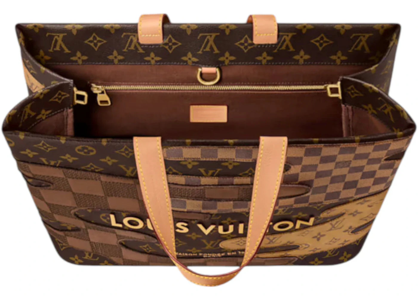 Louis Vuitton X Nigo Shopper Tote Mm Brown
