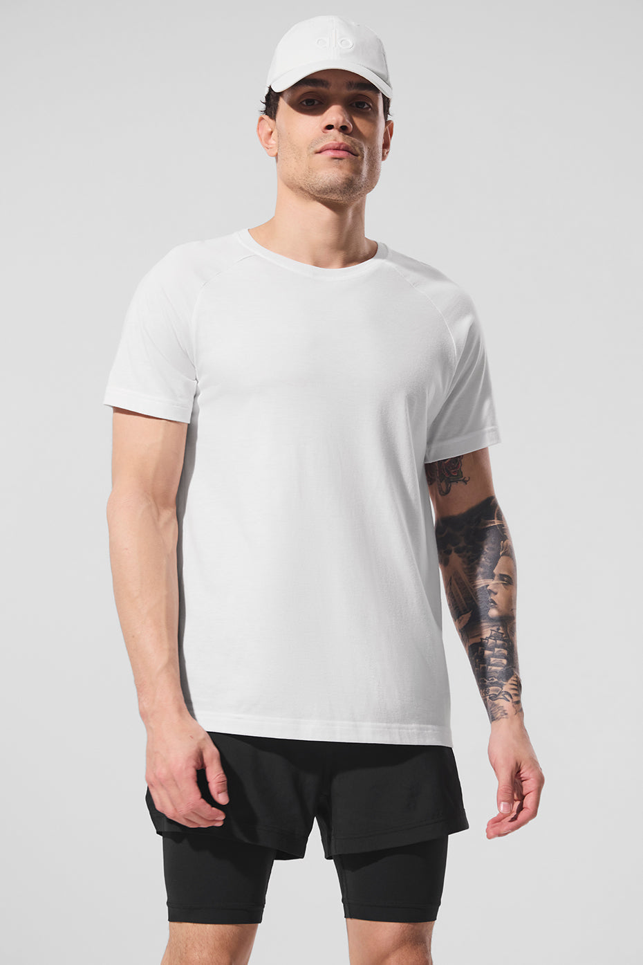 Alo Yoga Triumph Raglan Tee - White