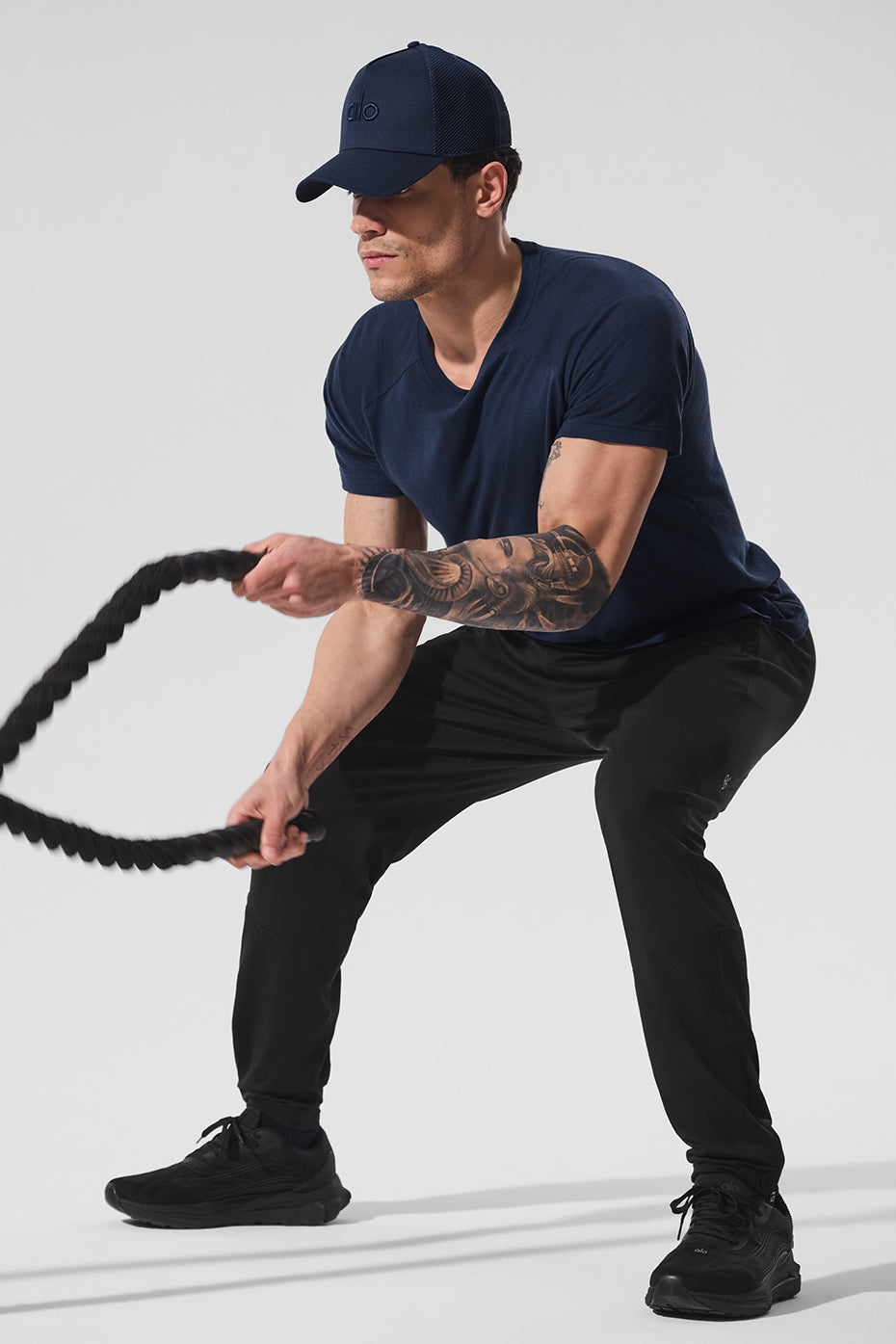Alo Yoga Triumph Raglan Tee - Navy