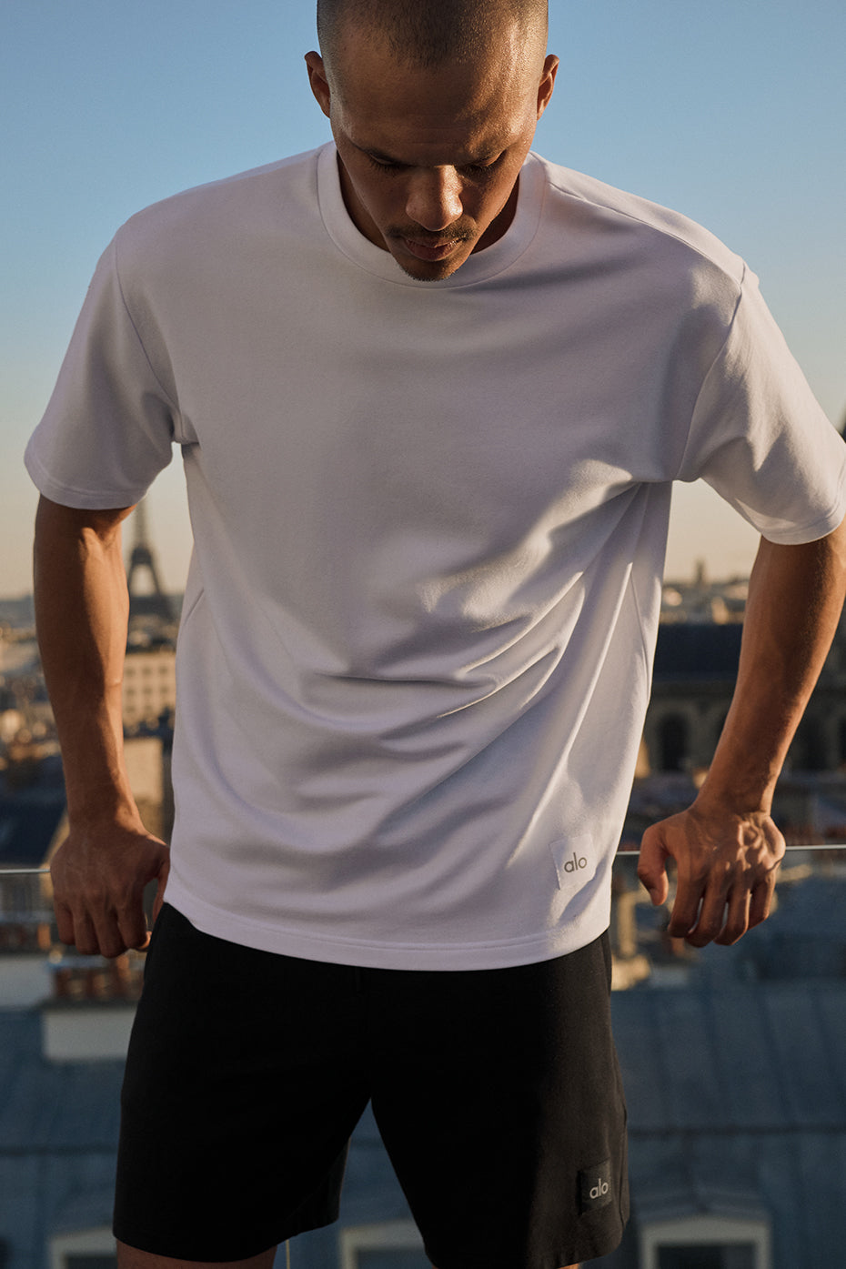 Alo Yoga Double Take Short Sleeve - White