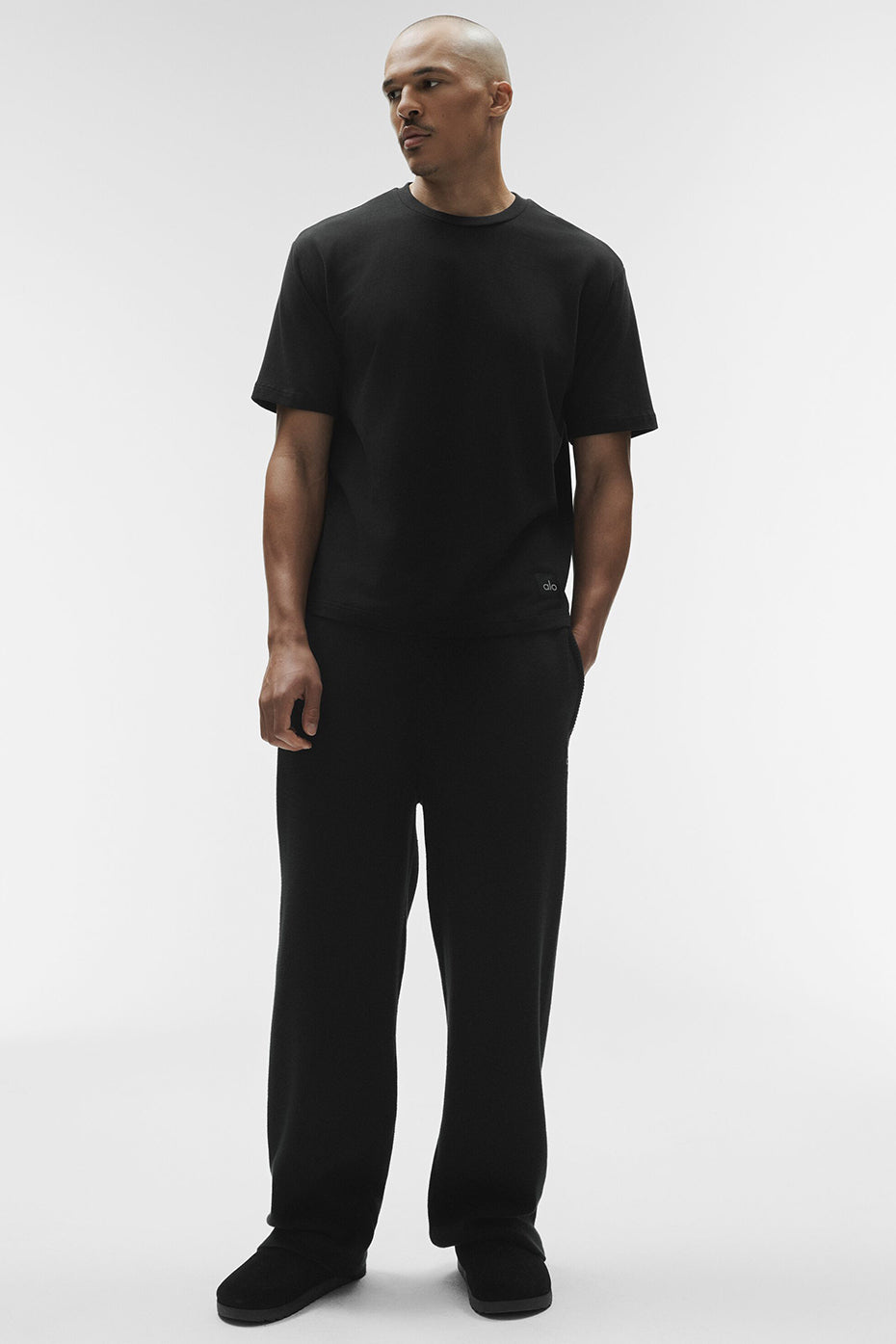 Alo Yoga Double Take Short Sleeve - Black