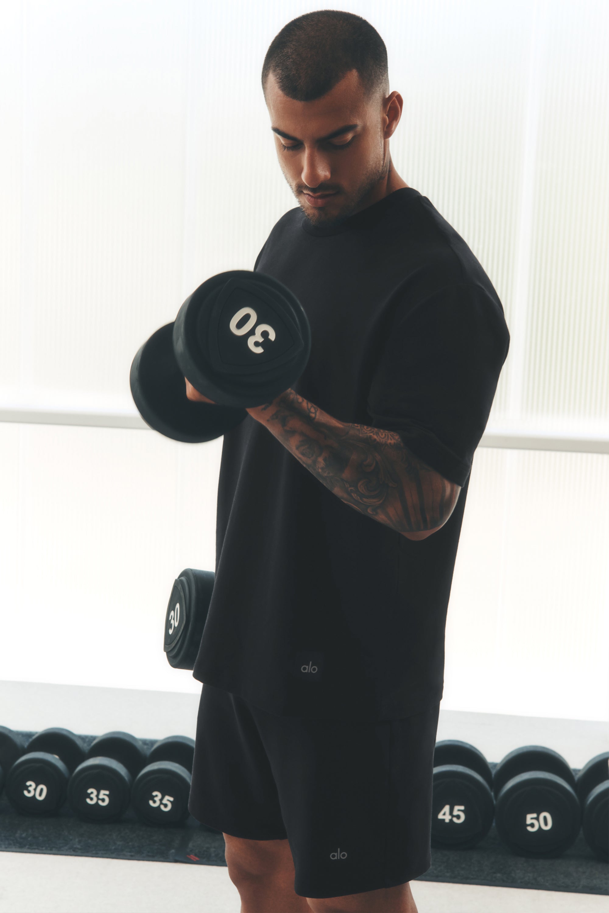 Alo Yoga Double Take Short Sleeve - Black