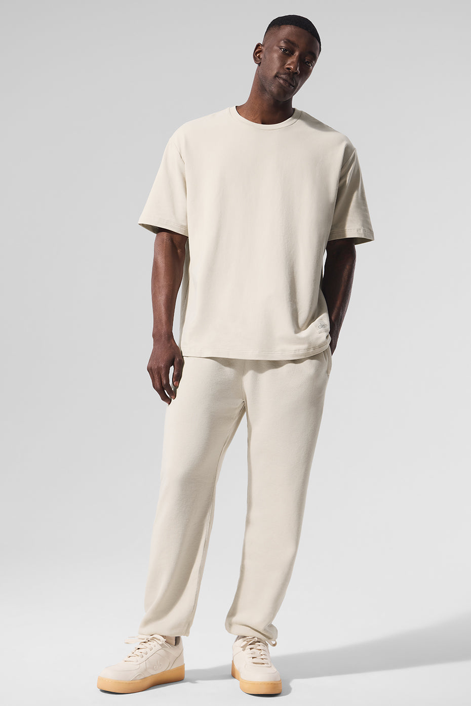 Alo Yoga Double Take Short Sleeve - Bone