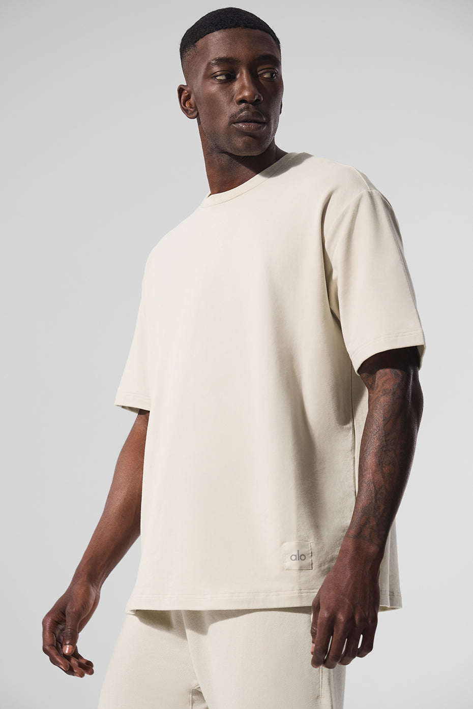 Alo Yoga Double Take Short Sleeve - Bone