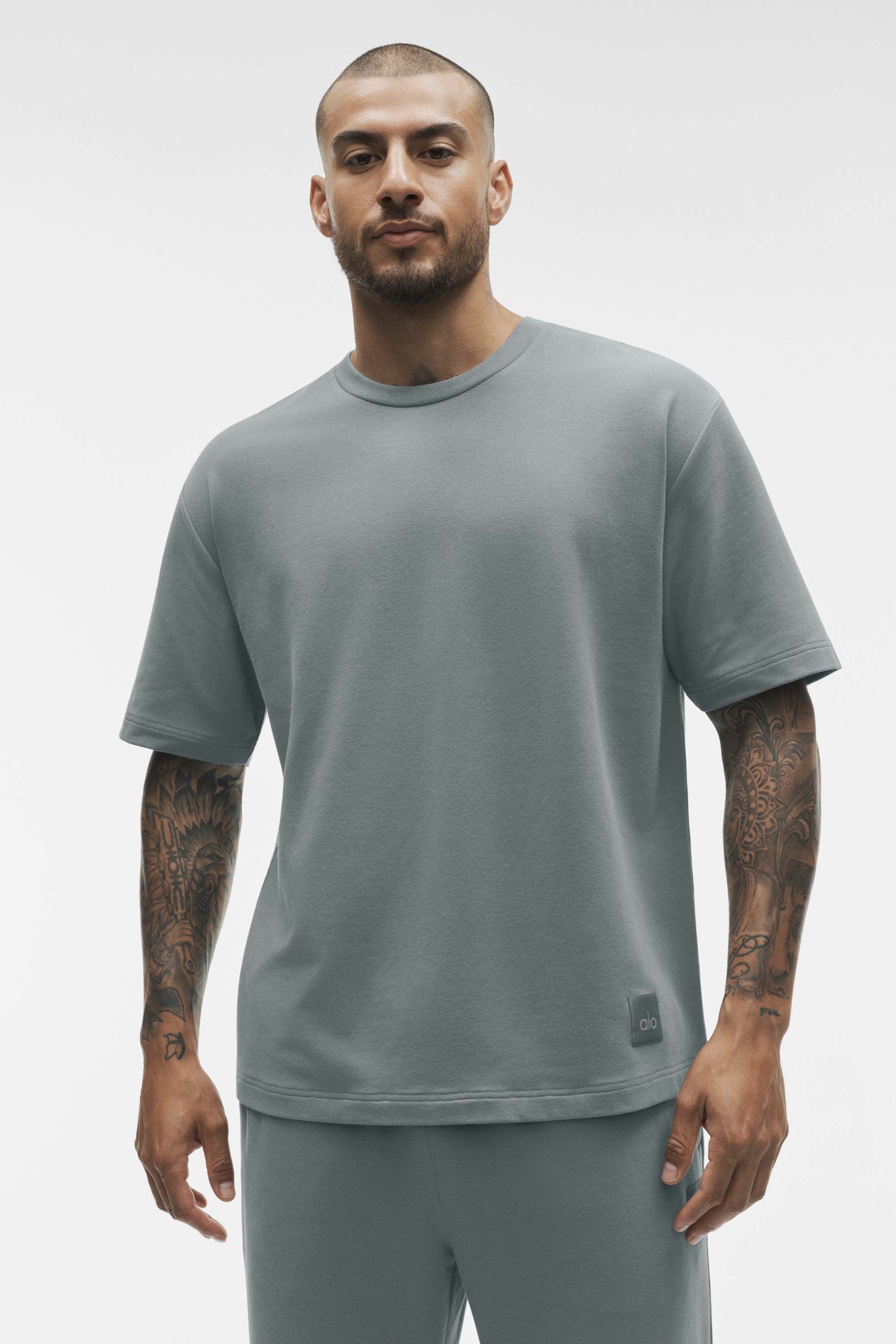 Alo Yoga Double Take Short Sleeve - Monument