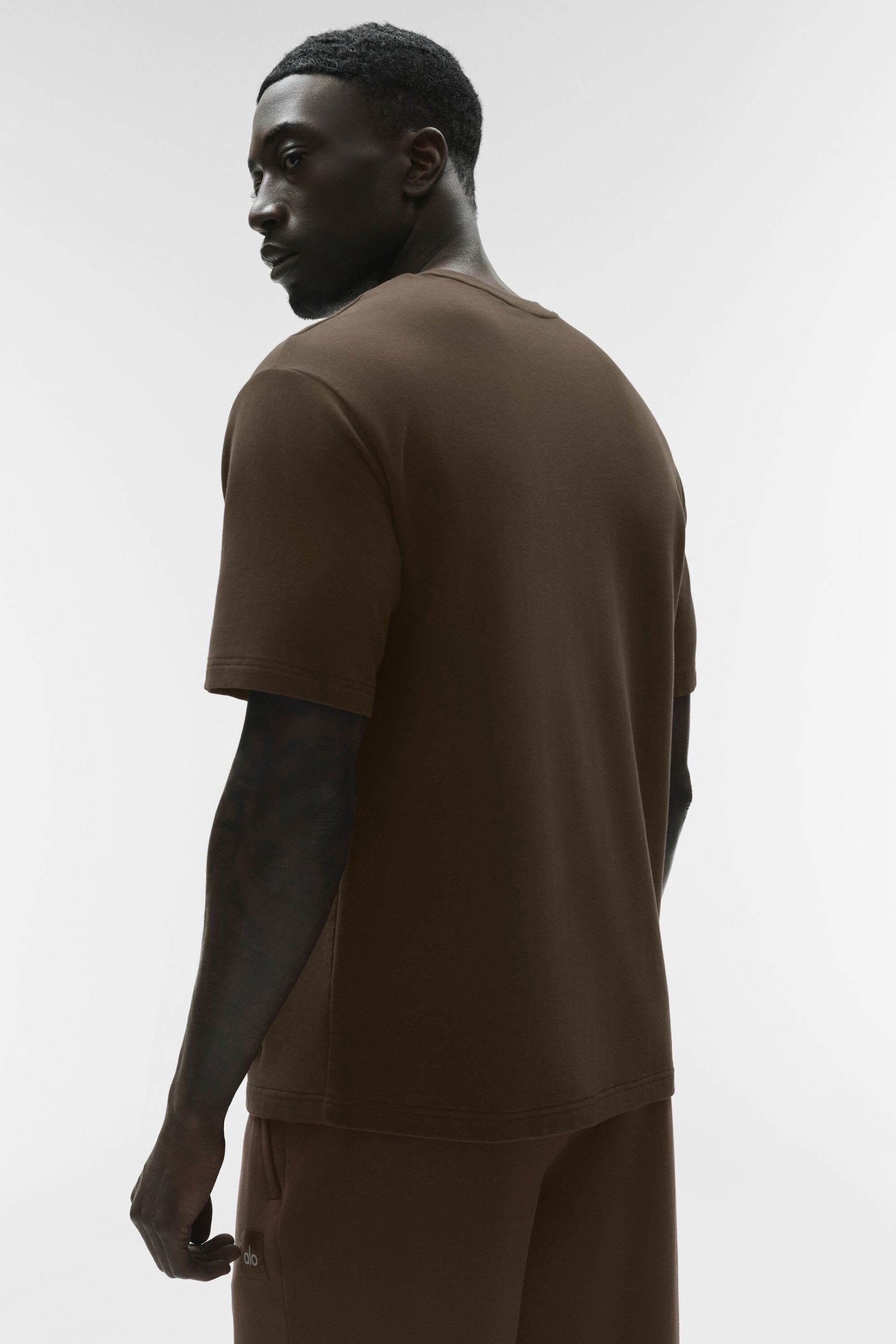Alo Yoga Double Take Short Sleeve - Espresso