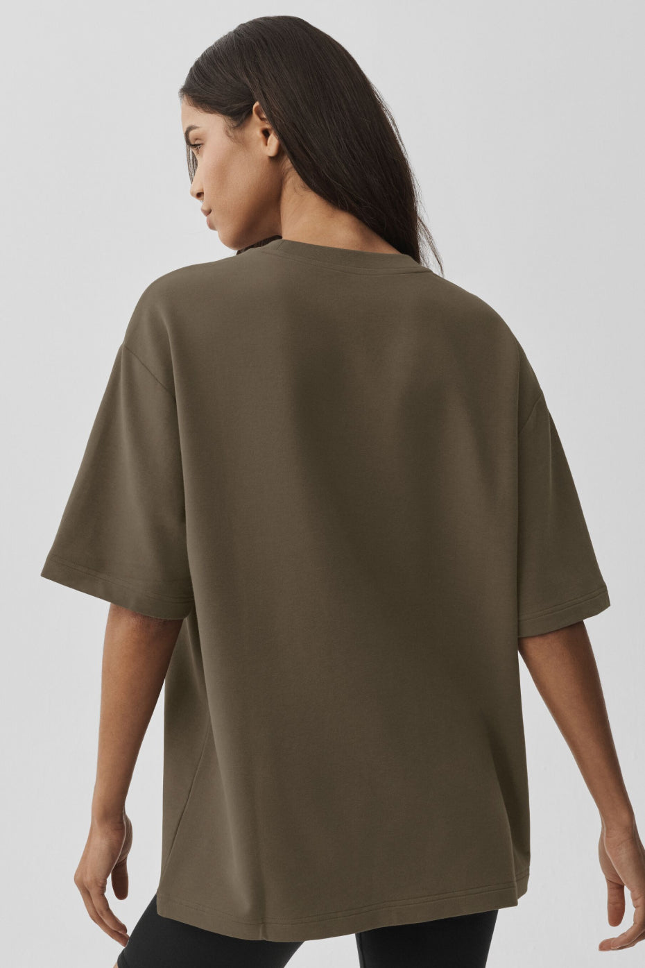 Alo Yoga Double Take Short Sleeve - Olive Tree