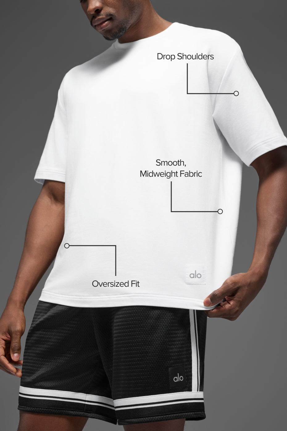Alo Yoga Double Take Short Sleeve - White