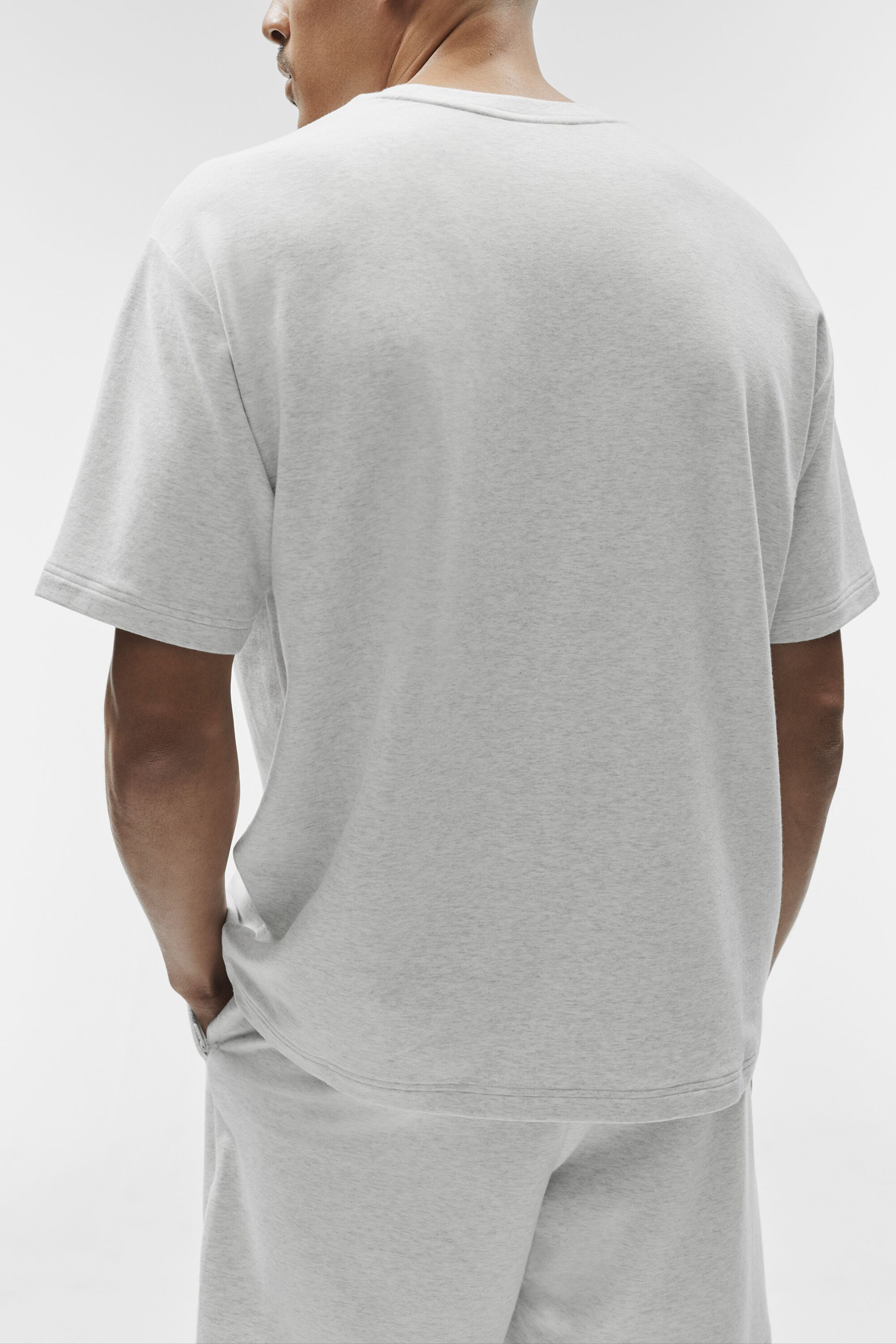 Alo Yoga Double Take Short Sleeve - White Heather
