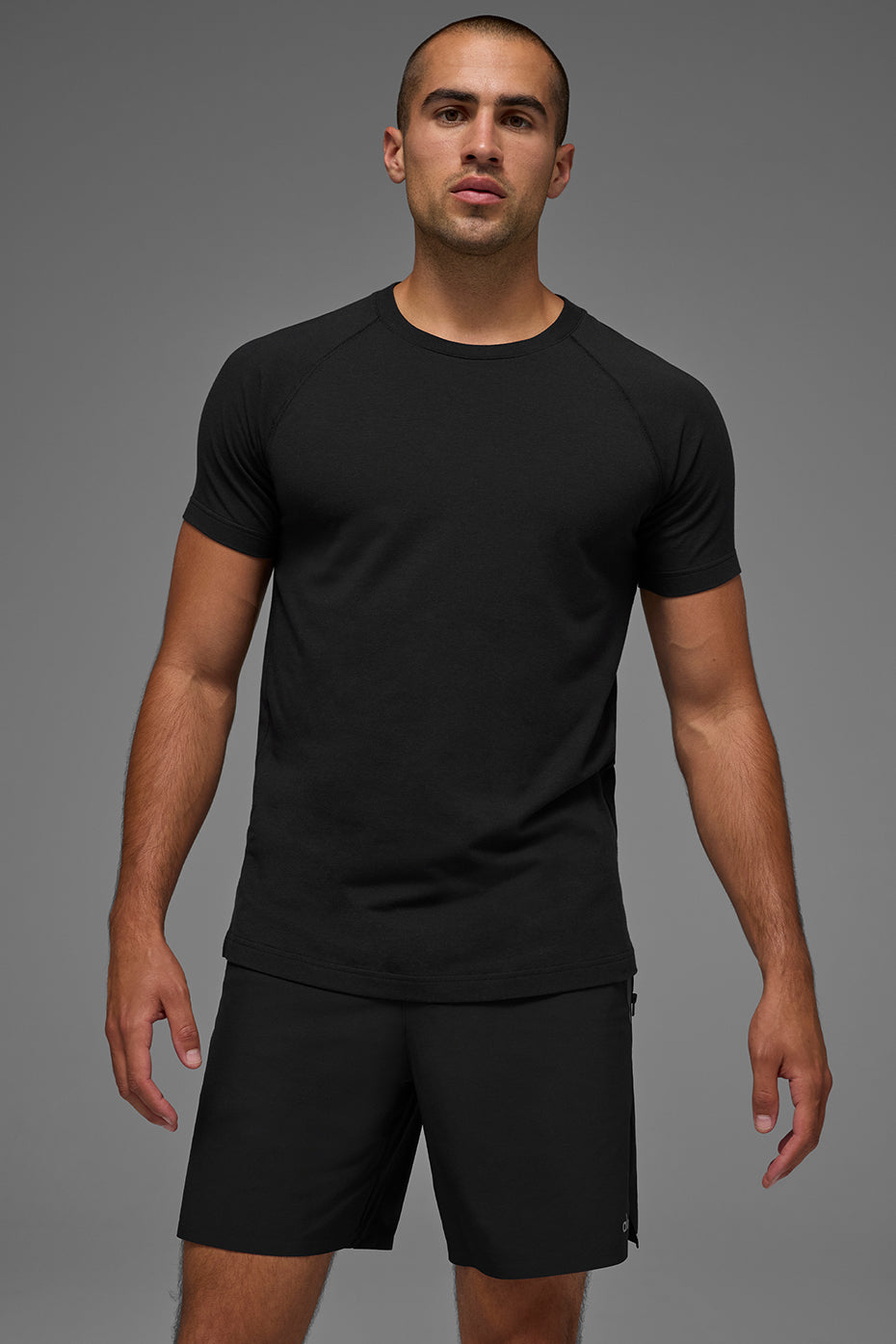 Alo Yoga ALO Vapor Crewneck Short Sleeve - Black