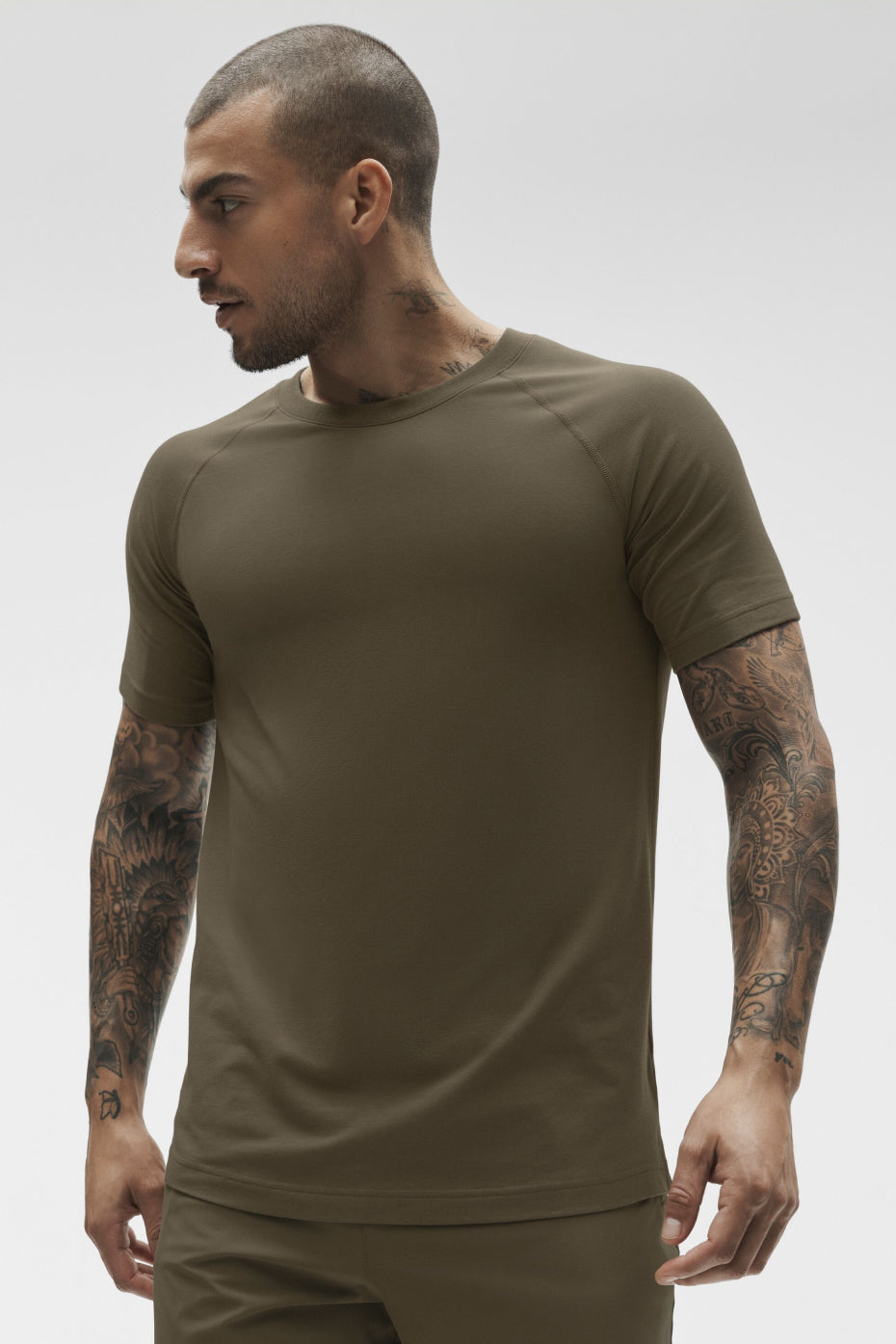Alo Yoga ALO Vapor Crewneck Short Sleeve - Olive Tree