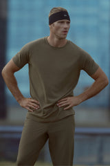 Alo Yoga ALO Vapor Crewneck Short Sleeve - Olive Tree