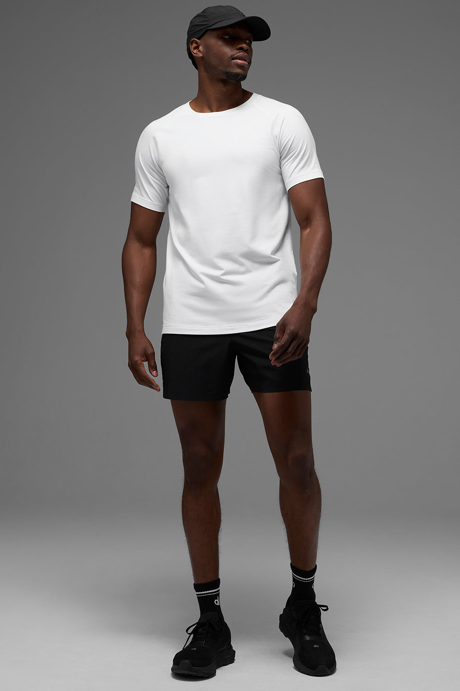 Alo Yoga ALO Vapor Crewneck Short Sleeve - White