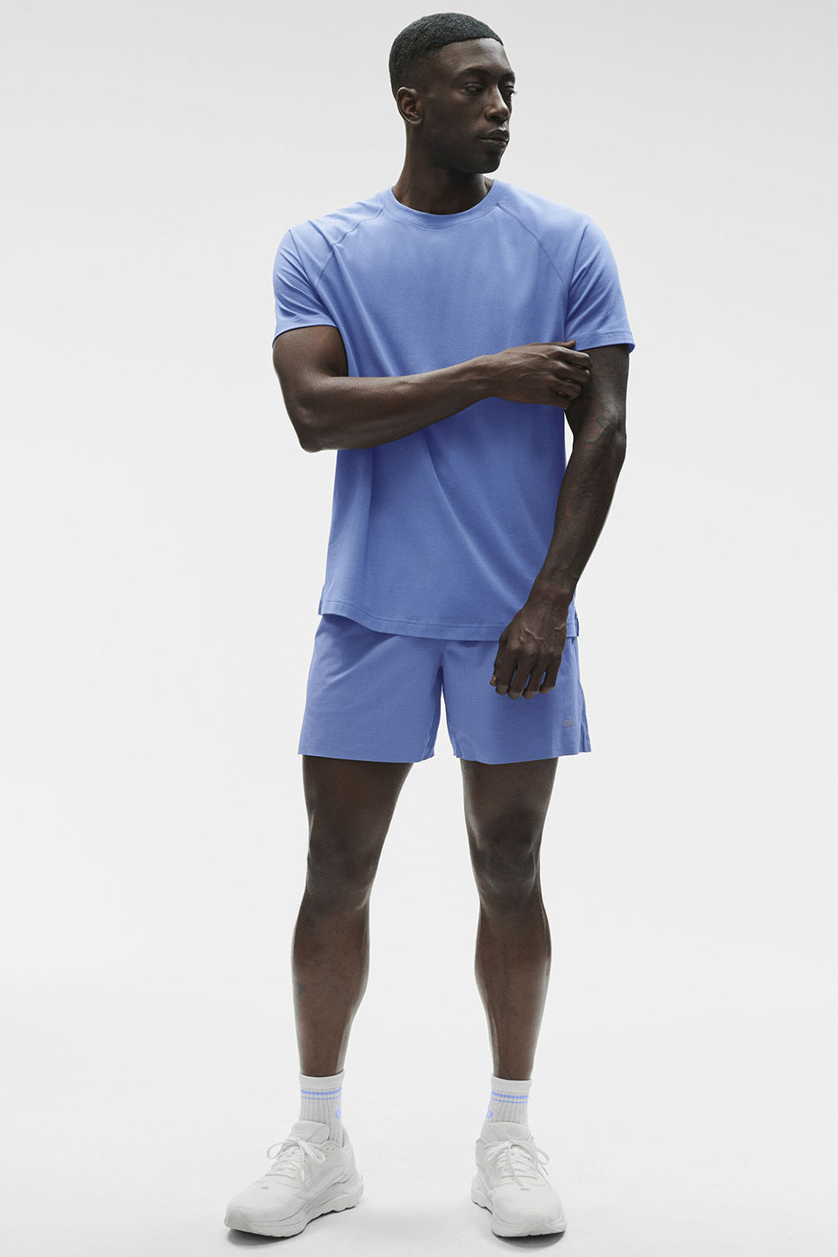 Alo Yoga ALO Vapor Crewneck Short Sleeve - Provence Blue