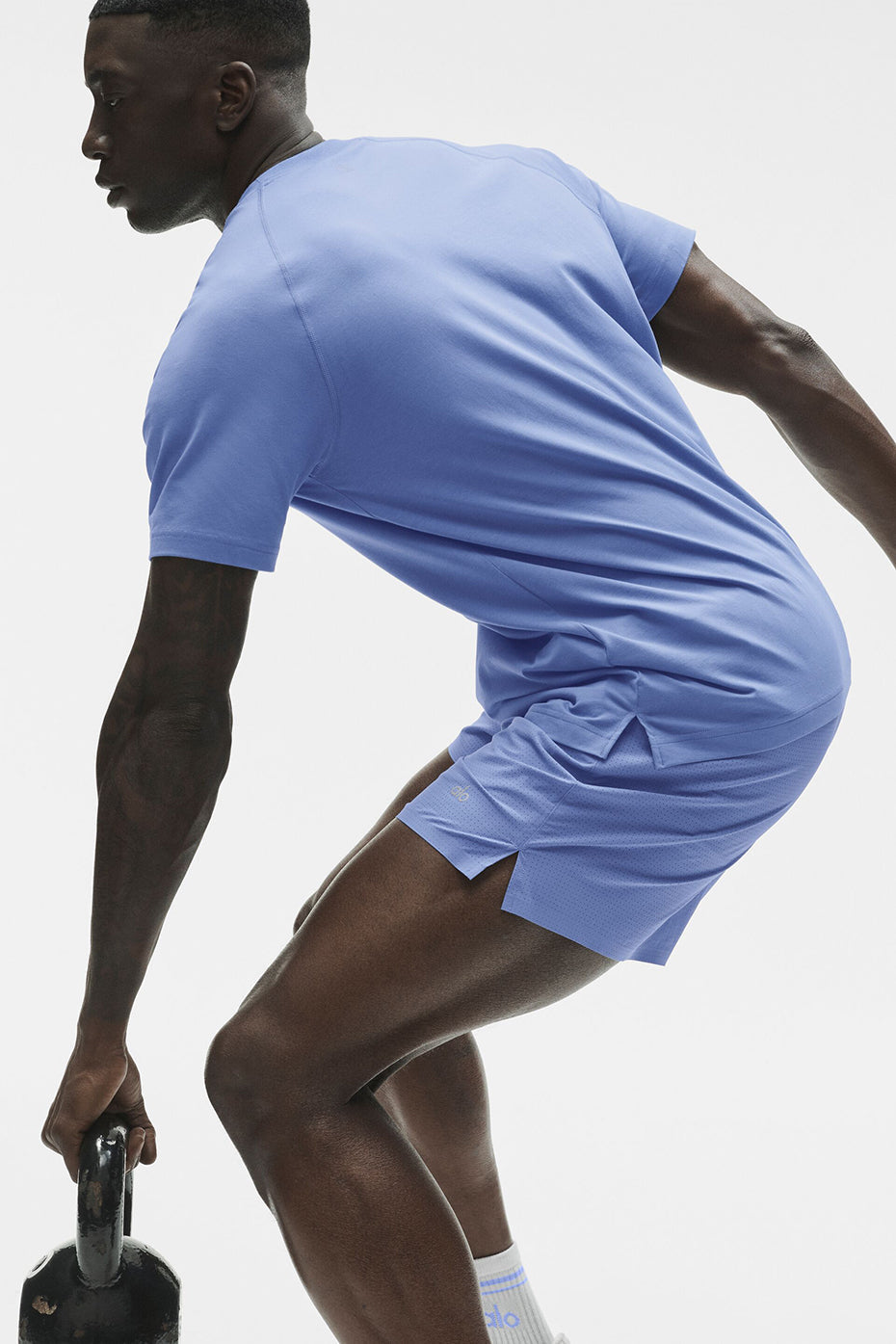 Alo Yoga ALO Vapor Crewneck Short Sleeve - Provence Blue