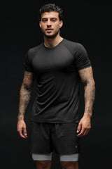 Alo Yoga Idol Crewneck Short Sleeve - Black