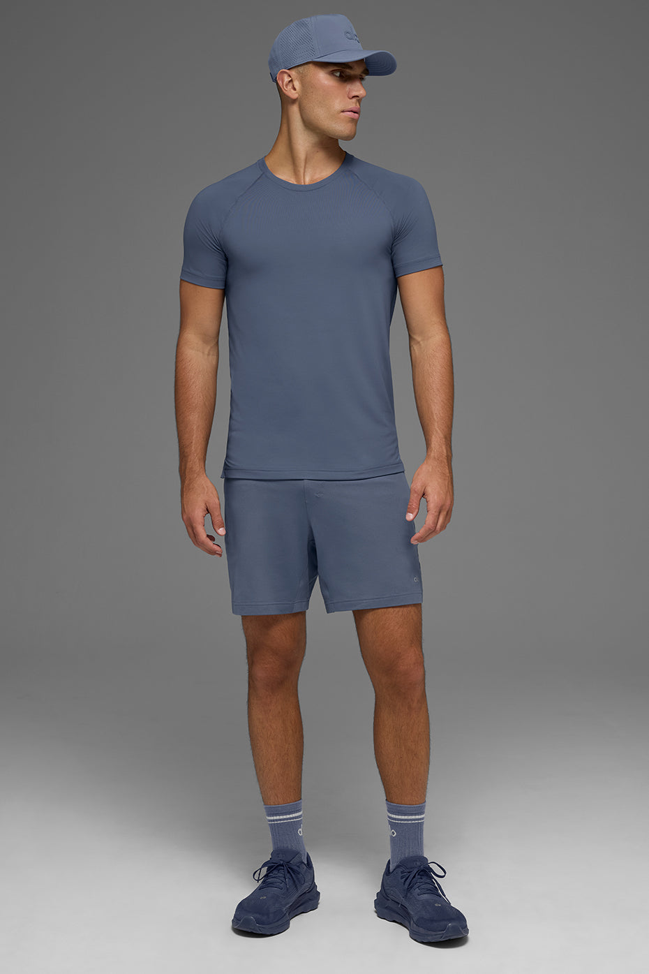 Alo Yoga Idol Crewneck Short Sleeve - Bluestone