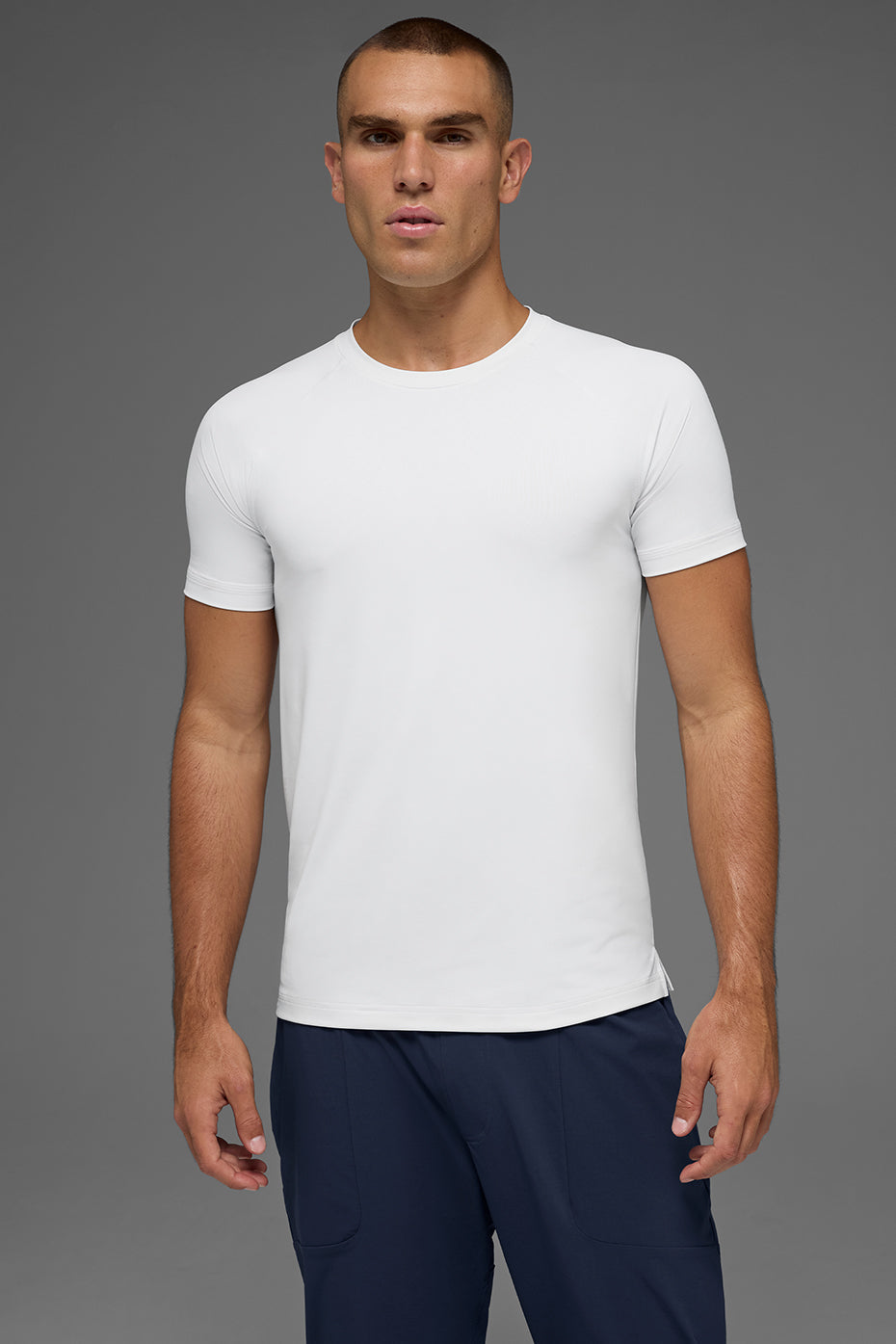 Alo Yoga Idol Crewneck Short Sleeve - White