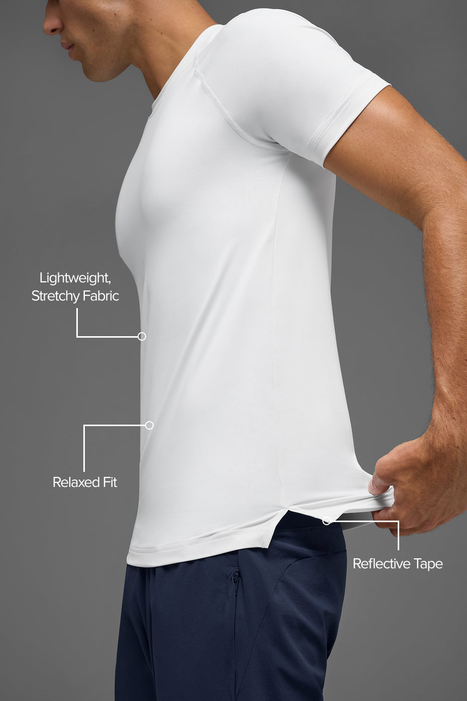 Alo Yoga Idol Crewneck Short Sleeve - White