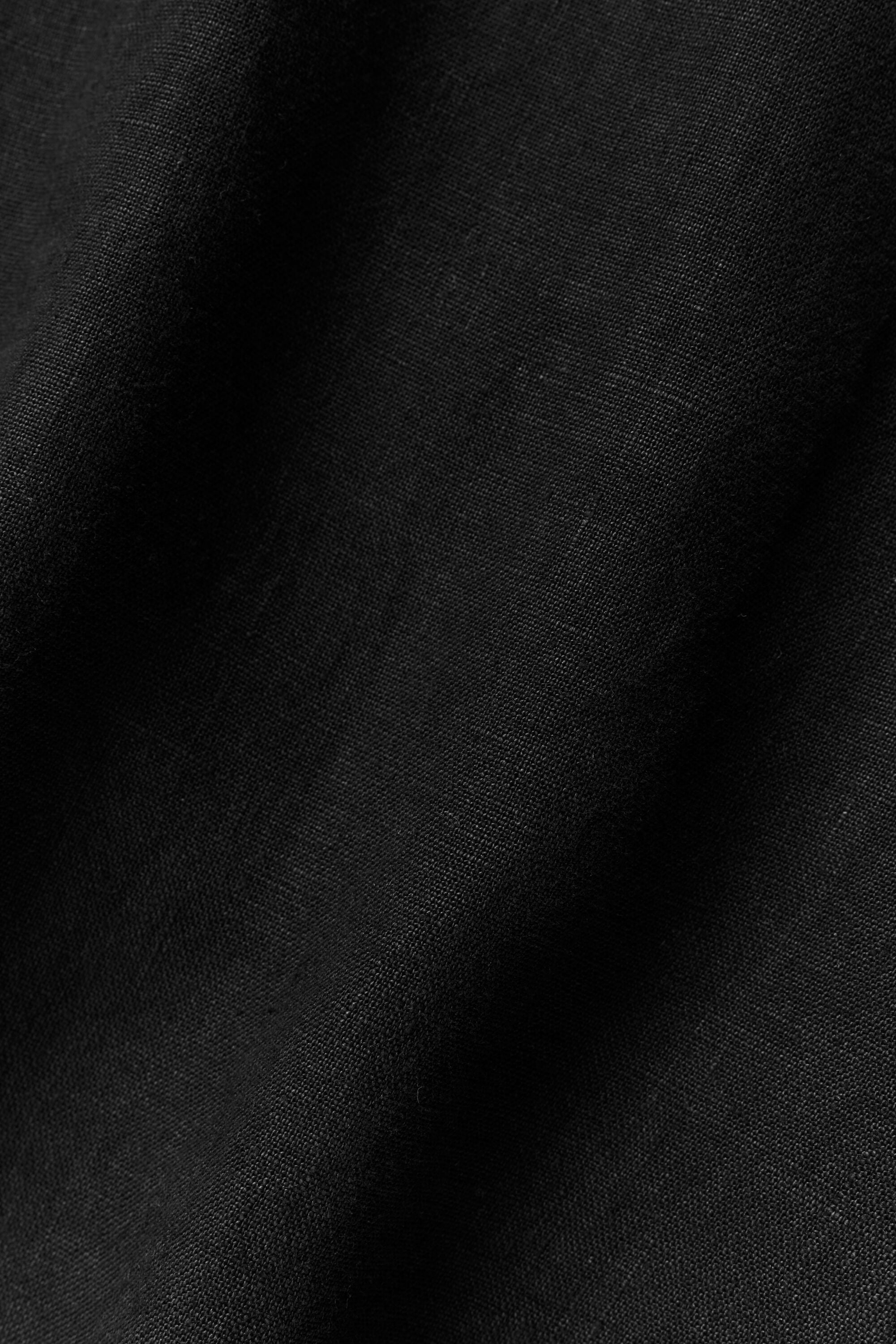 Alo Yoga Linen Days Short Sleeve Button Up - Black