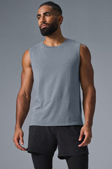 Alo Yoga The Triumph Muscle Tank - Steel Grey