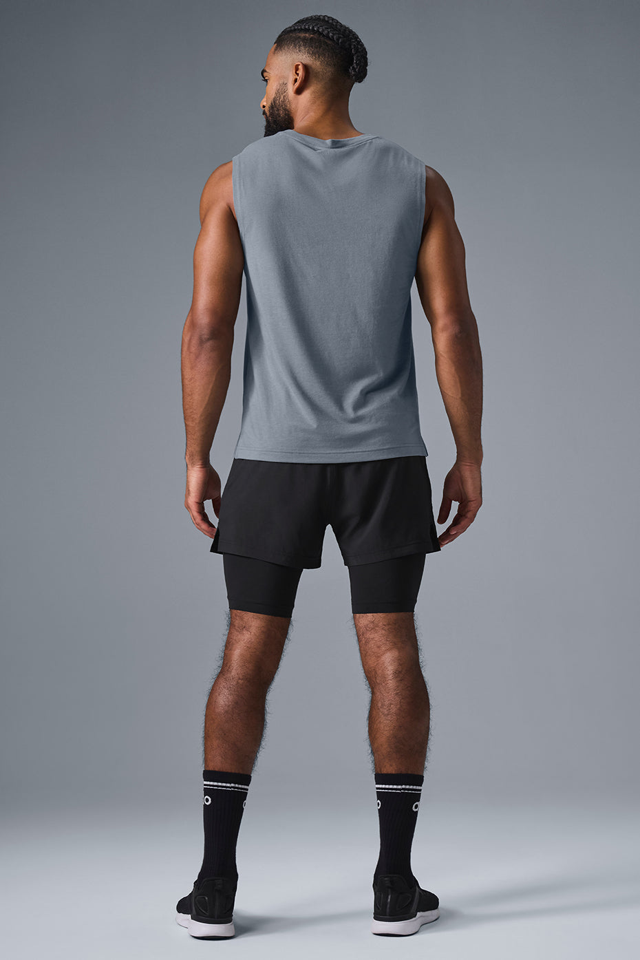 Alo Yoga The Triumph Muscle Tank - Steel Grey