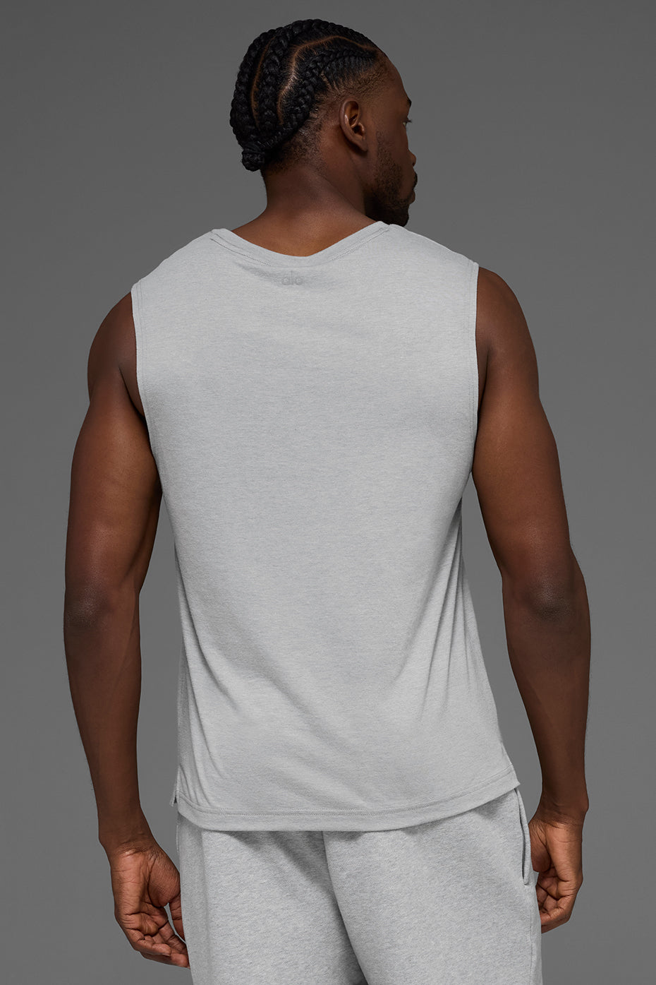 Alo Yoga The Triumph Muscle Tank - Athletic Heather Grey