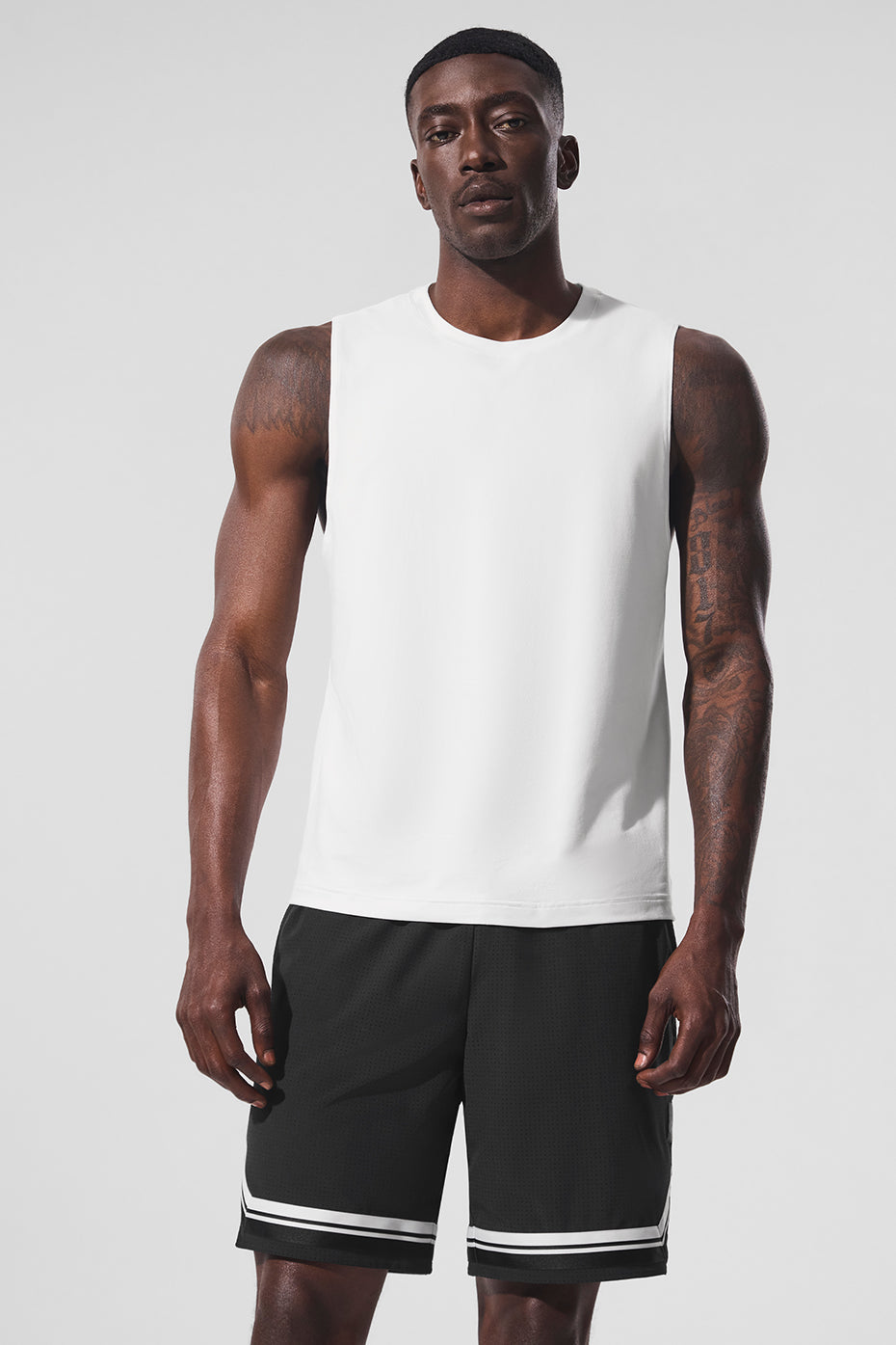 Alo Yoga Conquer Muscle Tank - White
