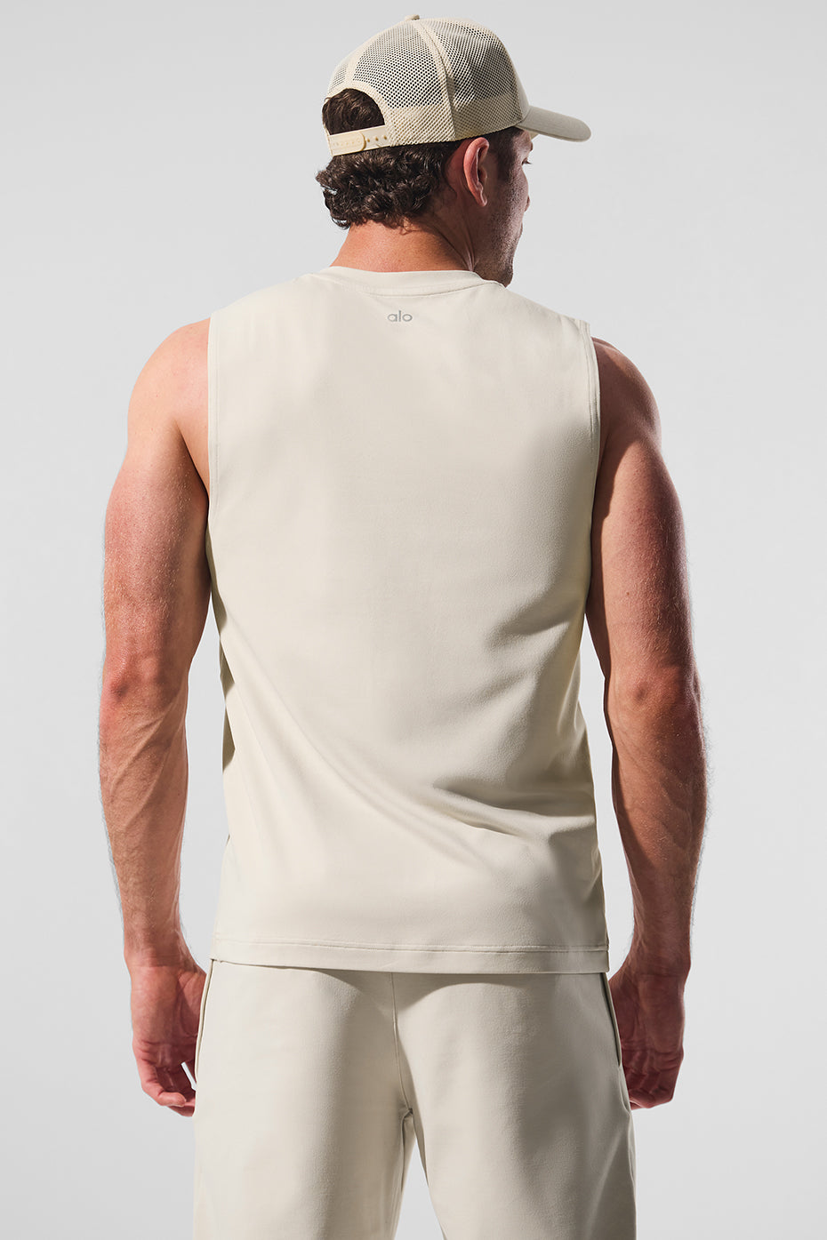 Alo Yoga Conquer Muscle Tank - Bone