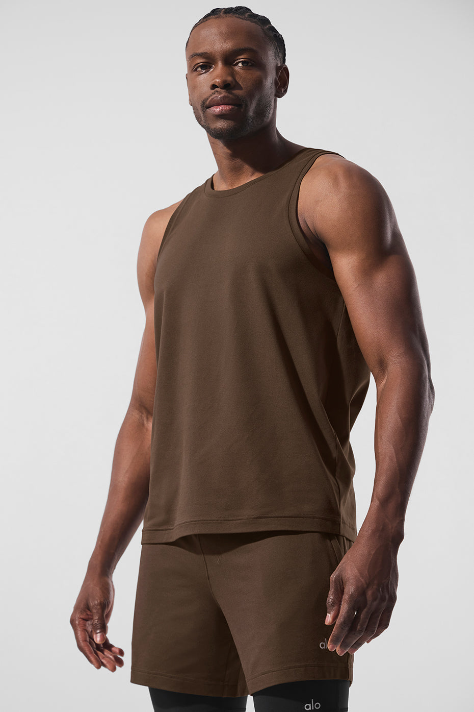 Alo Yoga Conquer Tank - Espresso