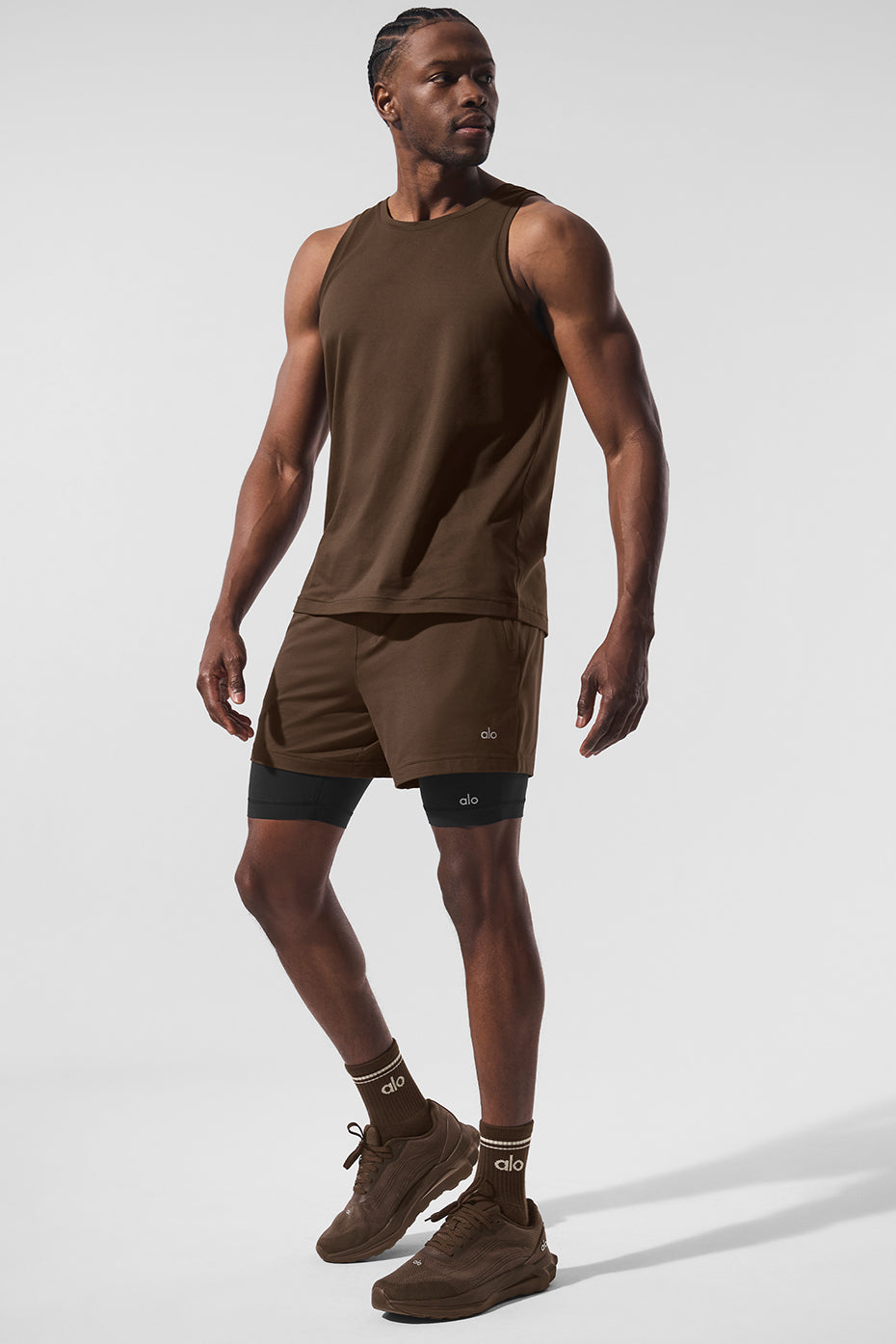 Alo Yoga Conquer Tank - Espresso