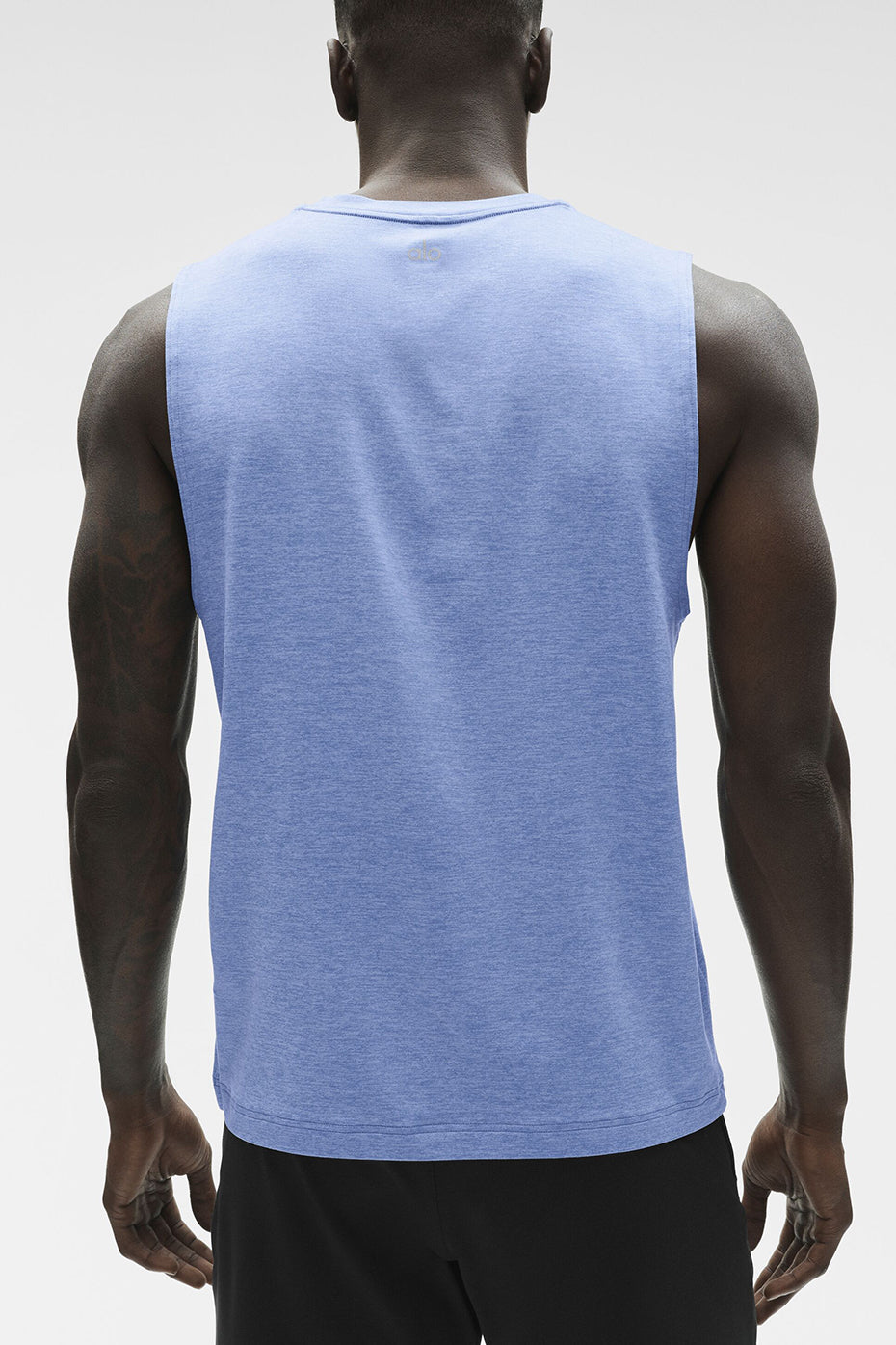 Alo Yoga Conquer Muscle Tank - Provence Blue Heather