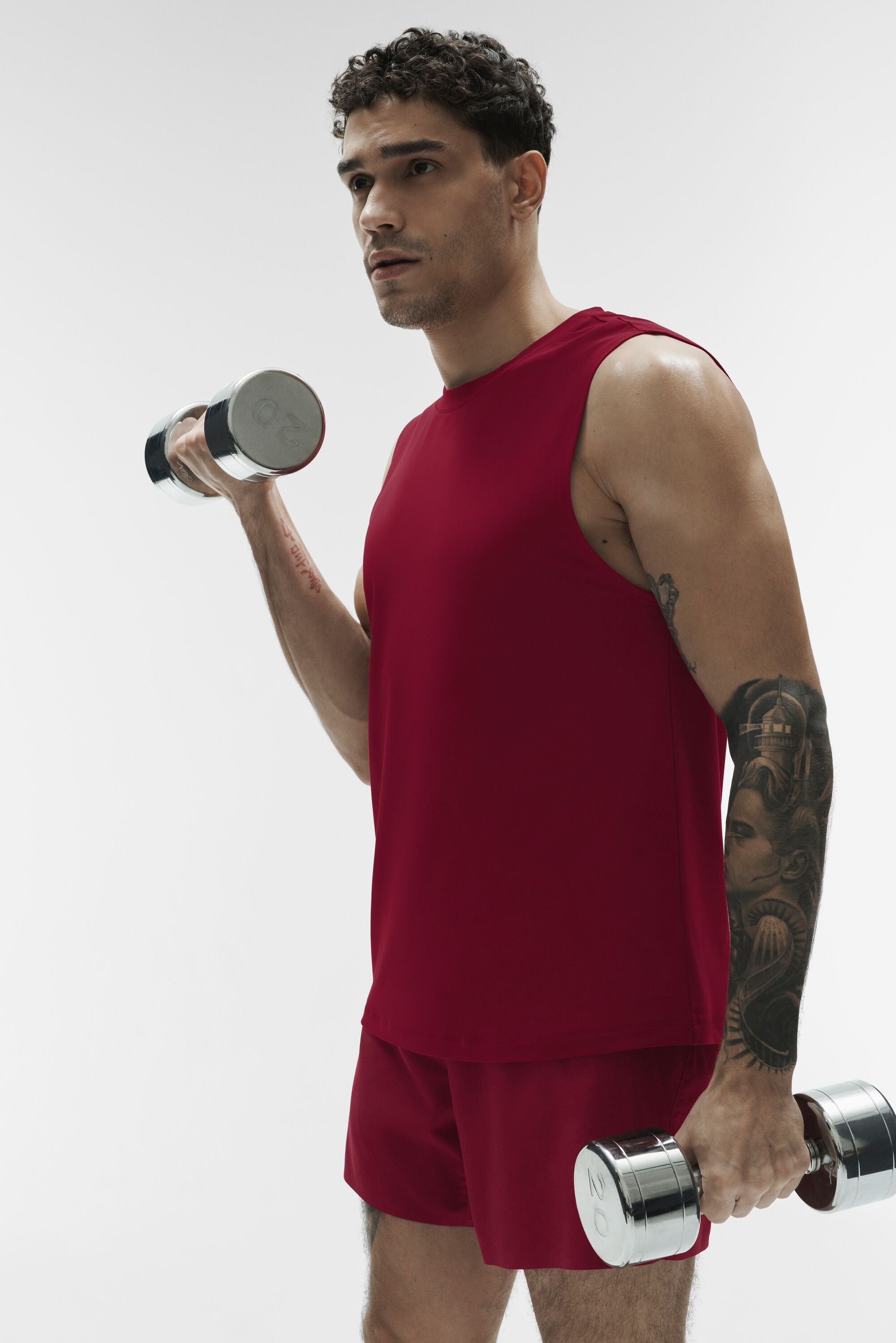 Alo Yoga Conquer Muscle Tank - Garnet
