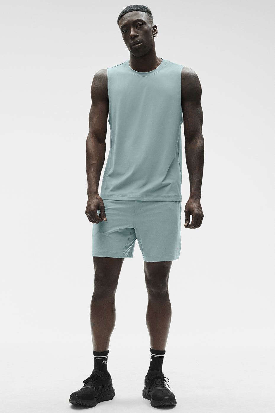 Alo Yoga Conquer Muscle Tank - Desert Sage