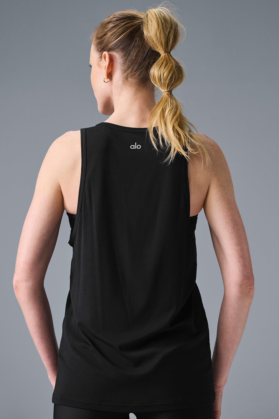 Alo Yoga Everyday Modal Rib Tank - Black